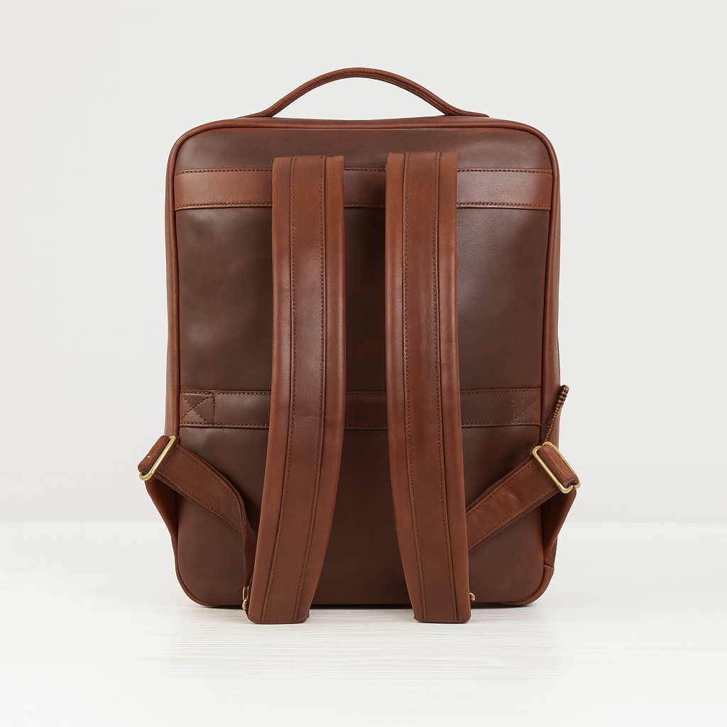 Back view of Urban Vault Backpack showing padded straps and clean finish